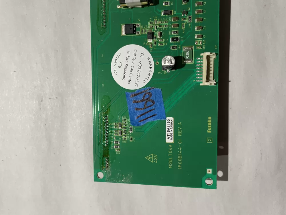 LG 1P00B144 01 M20lt04a Range Oven Control Board Display AZ198470 | KM1166