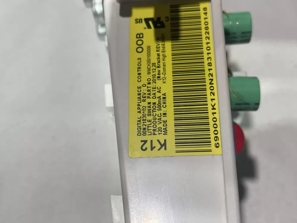 GE WH12X10355 00N21830102 WMCK0501000000 Washer Control Board AZ147492 | Wmv499