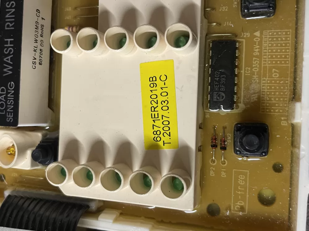 LG 6870EC9230A 6871ER2019B Washer Control Board AZ53048 | Wmv524