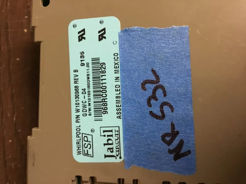 Whirlpool Maytag KitchenAid Kenmore Dishwasher Control Board AZ11234 | NR532
