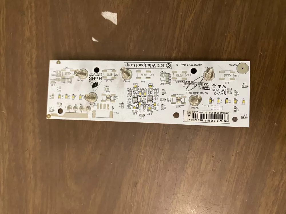 Whirlpool W11169235 Refrigerator Control Board whirlpool AZ82797 | BK2003