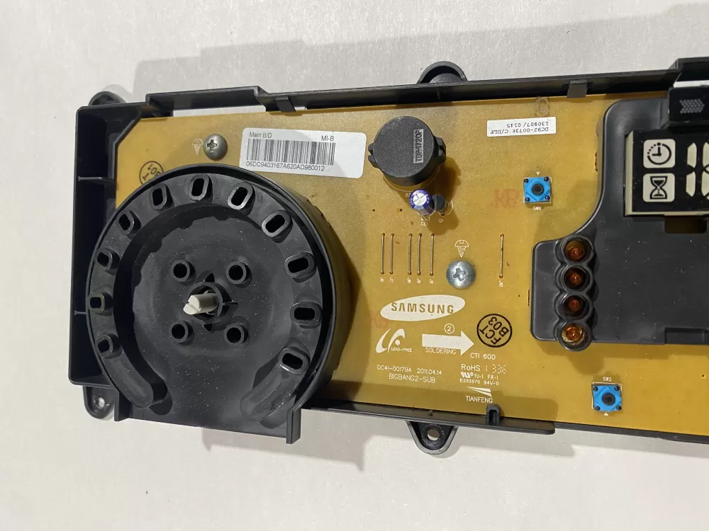 Samsung DC92 00736C Washer Control Board AZ184284 | BKV859