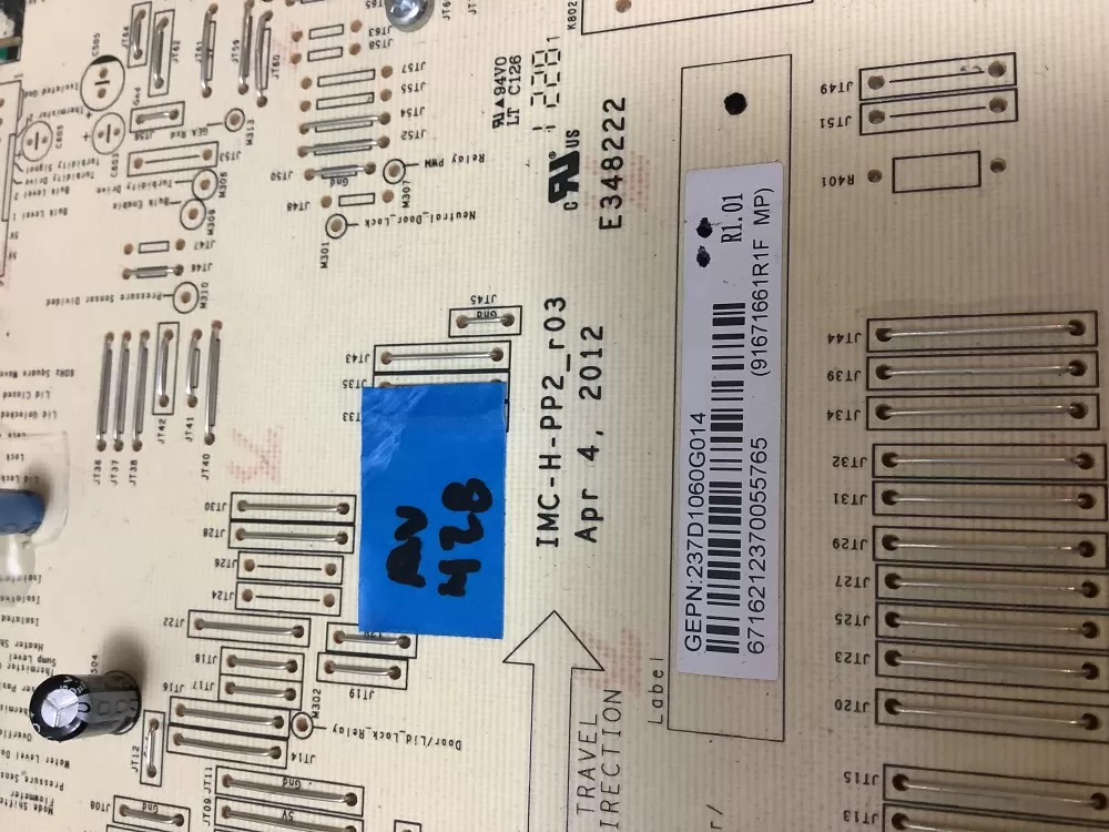 GE 237D1060G014 Washer Control Board AZ226185 | ARV428