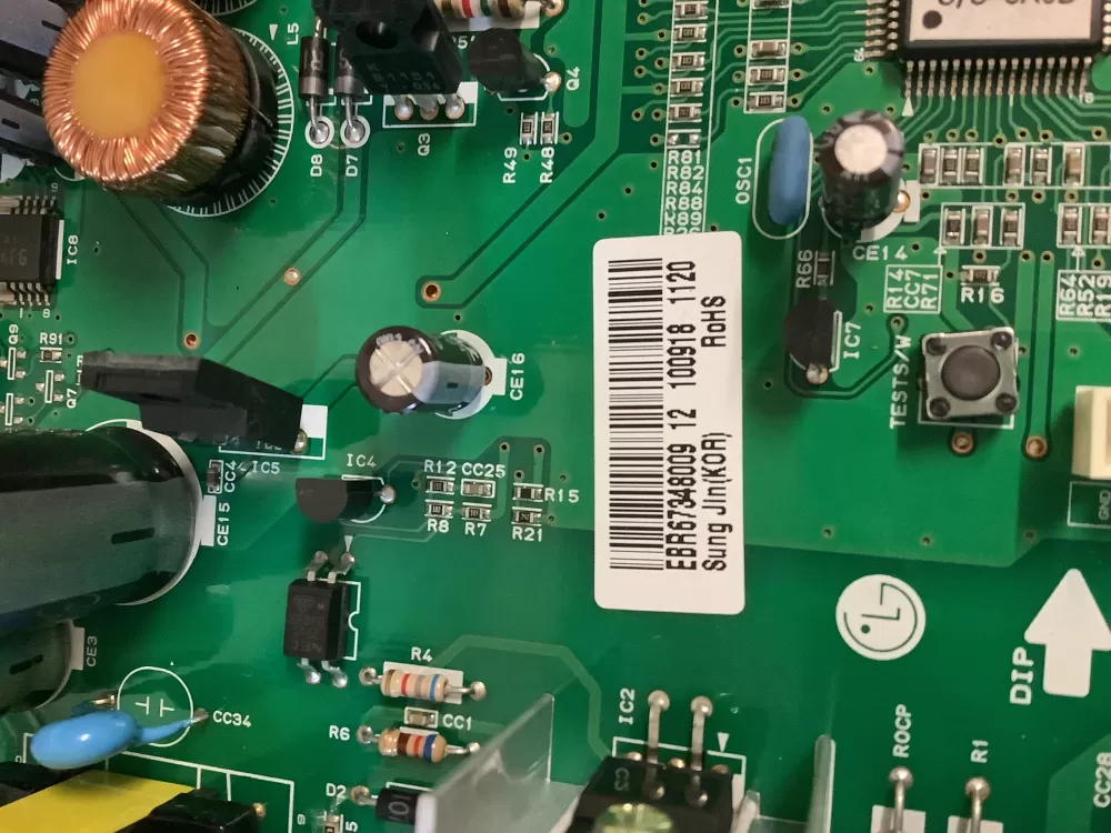 LG EBR67348009 Refrigerator Control Board AZ228018 | NR507