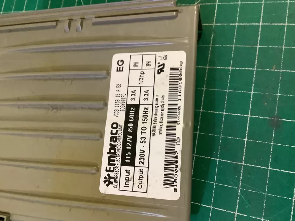 GE 219326007 Refrigerator Control Board Circuit AZ196674 | NR540