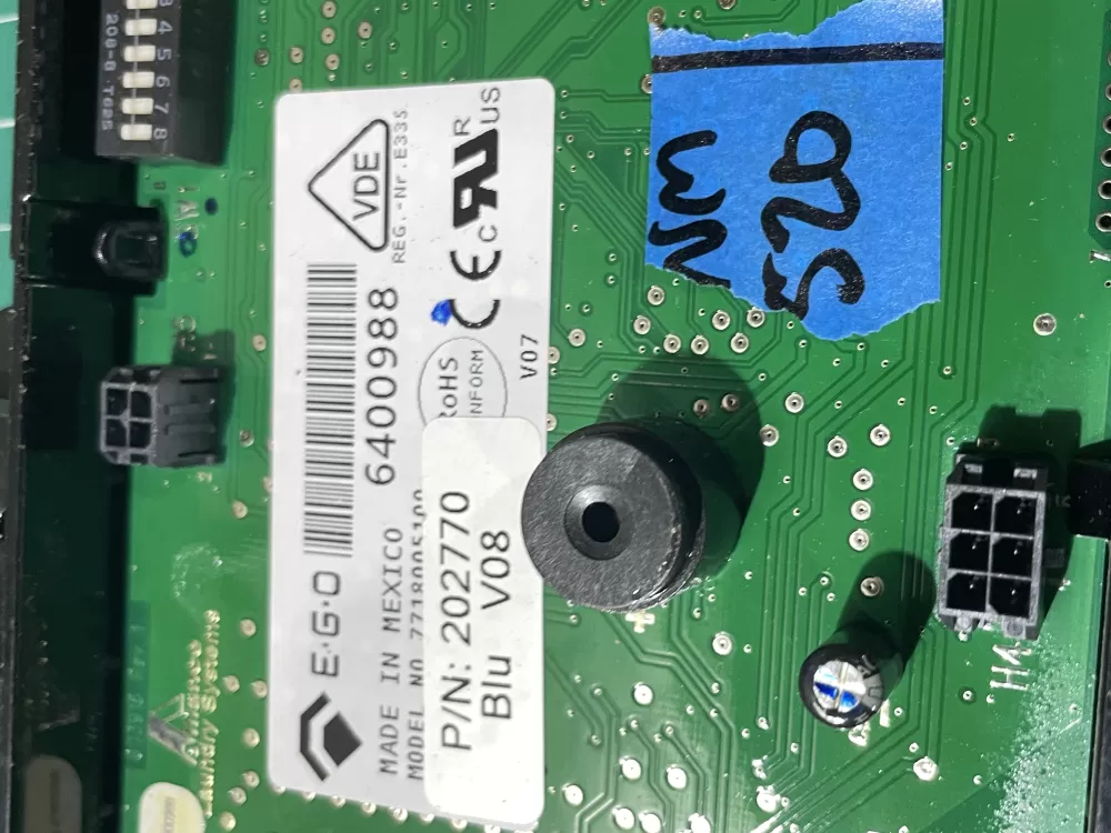 Speed Queen 7718005100 202770 5100738 Washer Control Board AZ195443 | Wm520