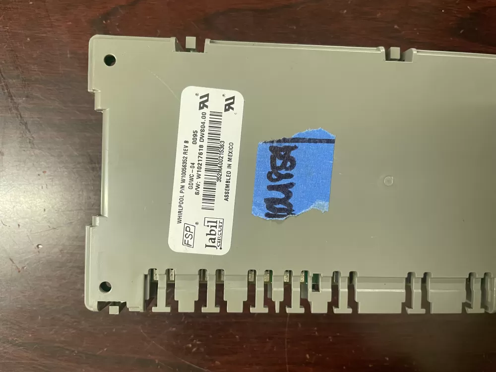 Whirlpool KitchenAid W10056352 Dishwasher Control Board  AZ88250 | KM854