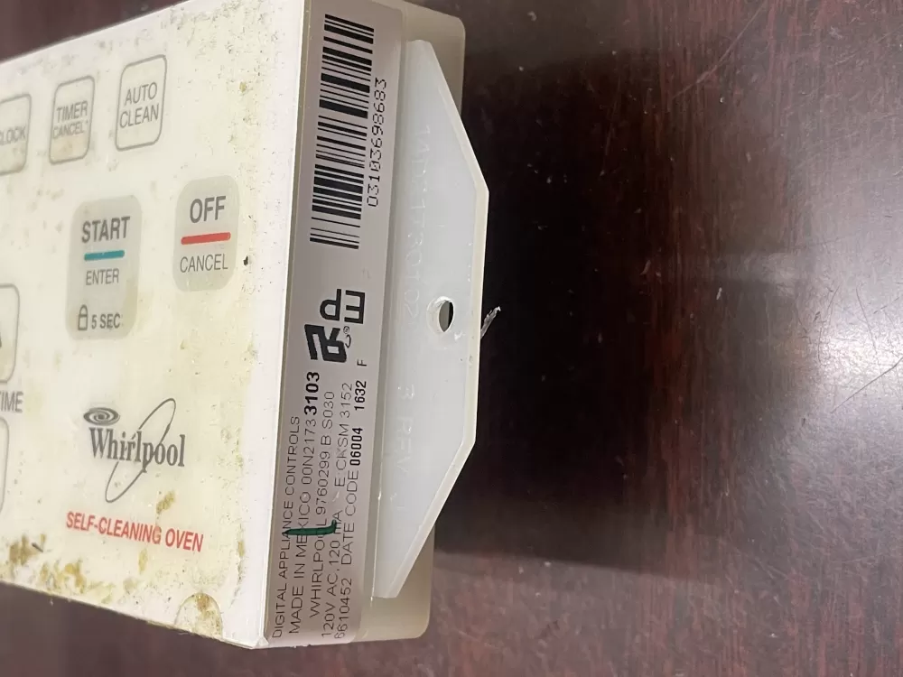 Whirlpool WP6610457 Estate Range Oven Control Board AZ30663 | KM348