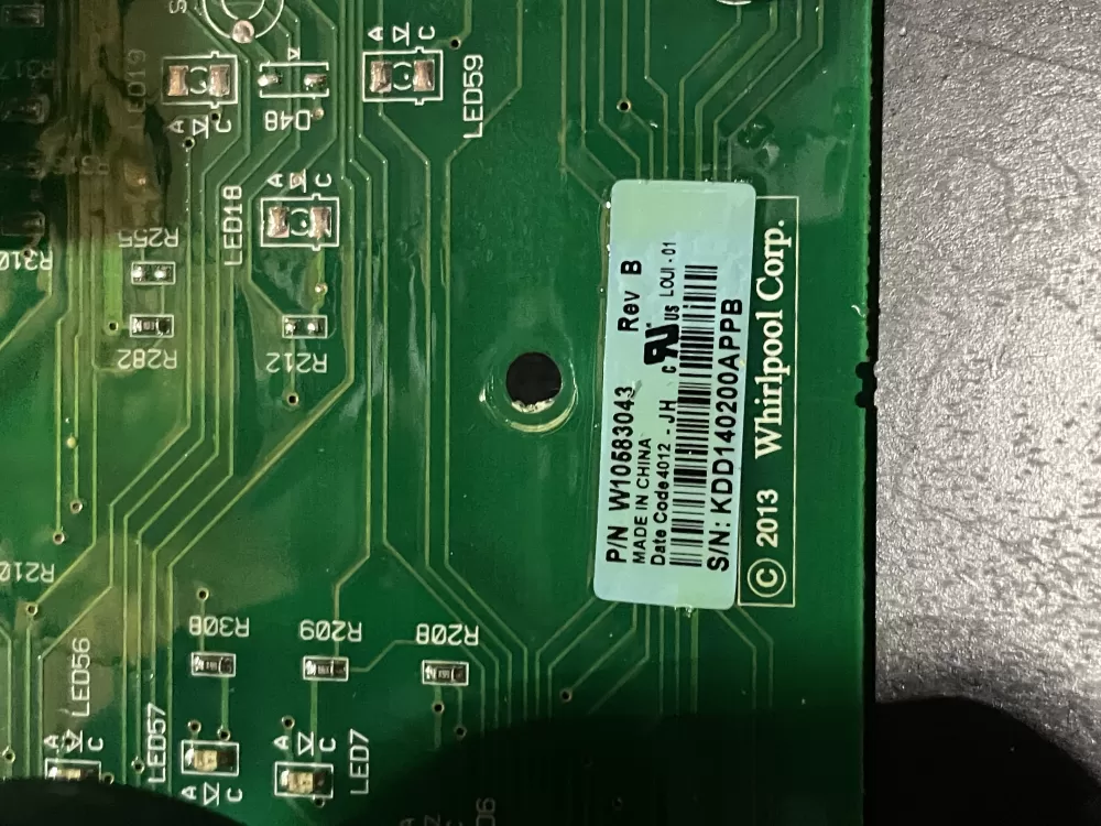 Whirlpool Kenmore W10583043 Washer Control Board Interface AZ29495 | WM310