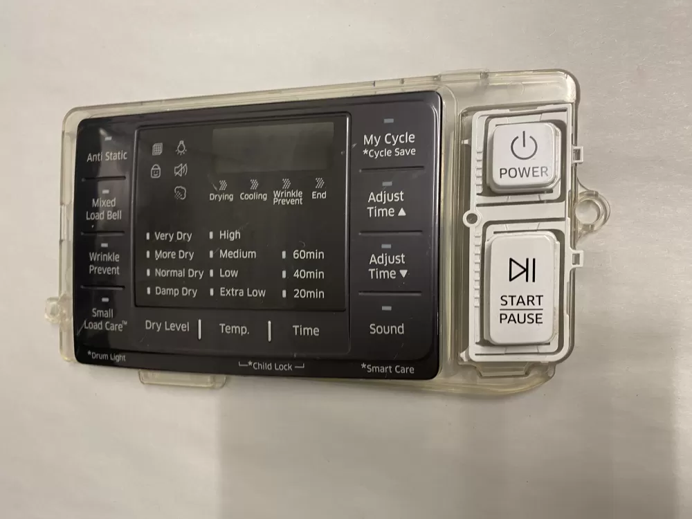 Samsung DC92-01607J  AP6243588  DC94-06643A  DC93-00376D  PS12084833 Dryer UI Control Board