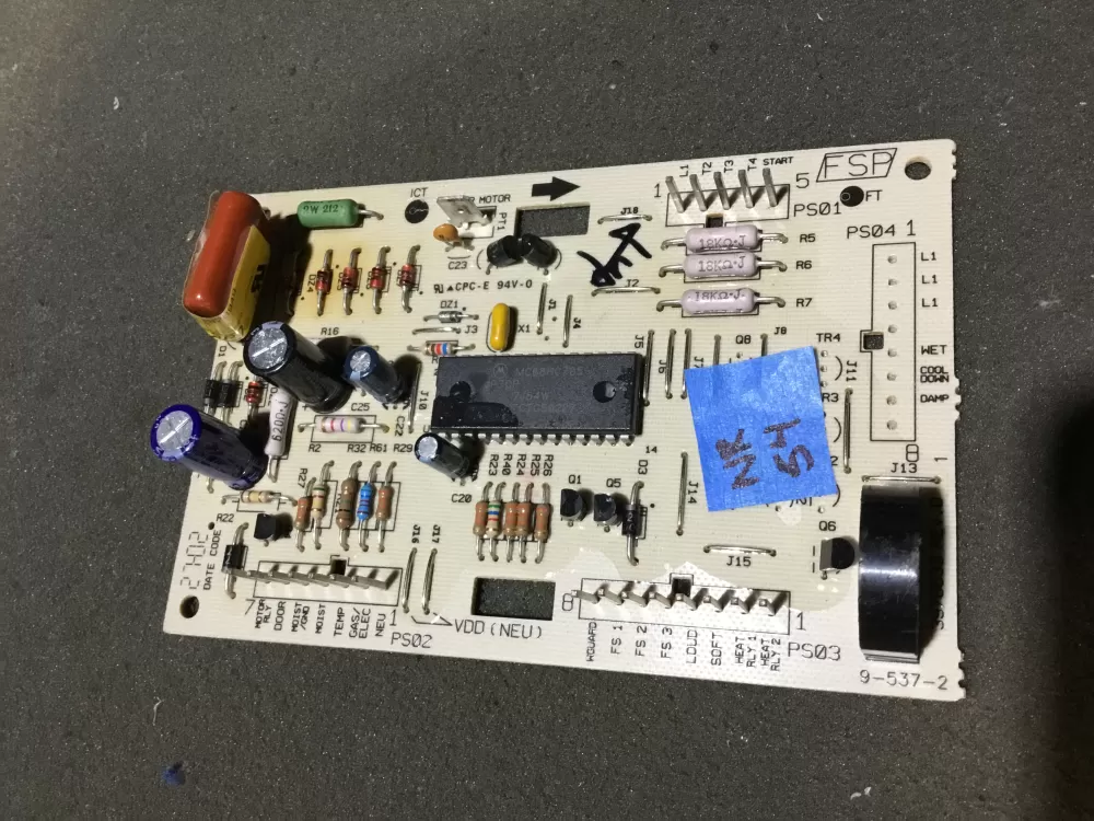 Whirlpool 100 01288 03 Dryer Control Board Circuit AZ98144 | NR54
