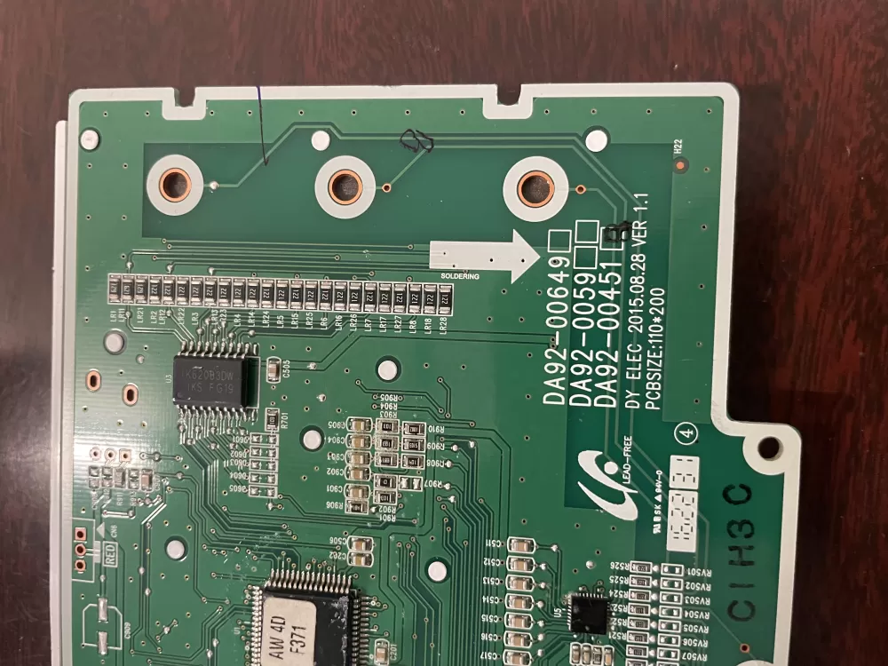 Samsung DA92 00451B Refrigerator Control Board Dispenser AZ47294 | KM602