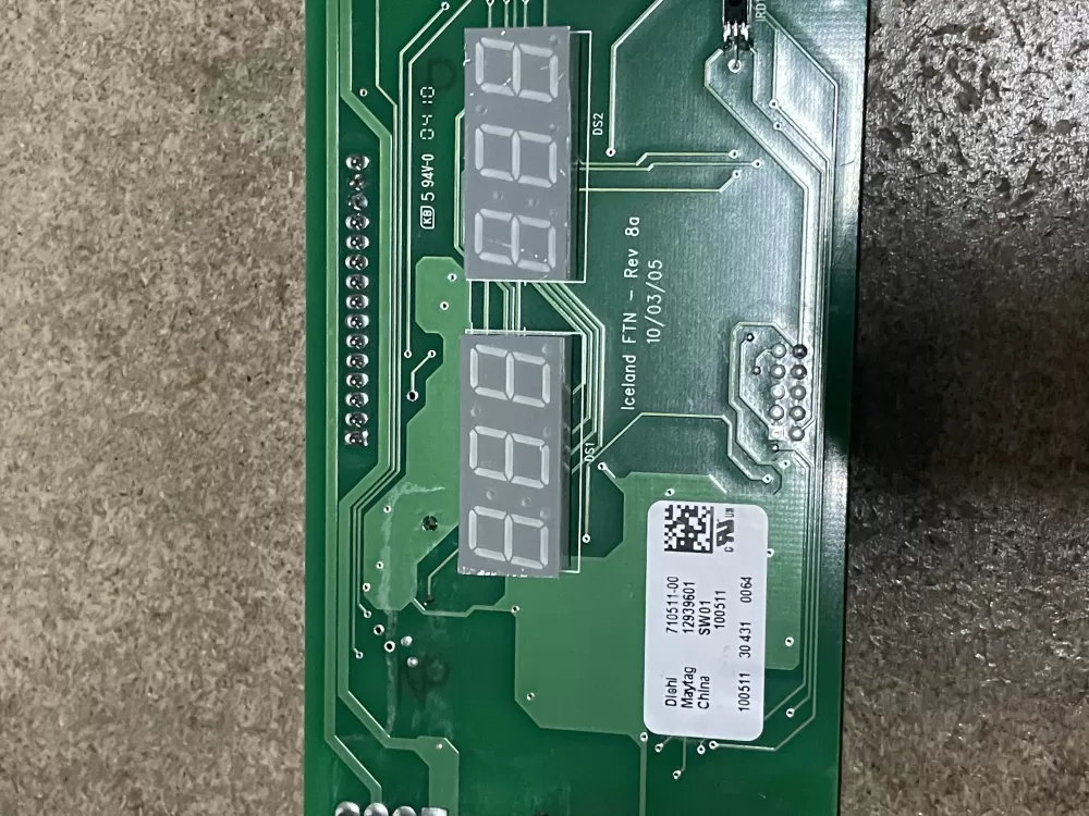 Maytag Amana 12939601 Refrigerator Control Board Dispenser AZ25762 | KM100