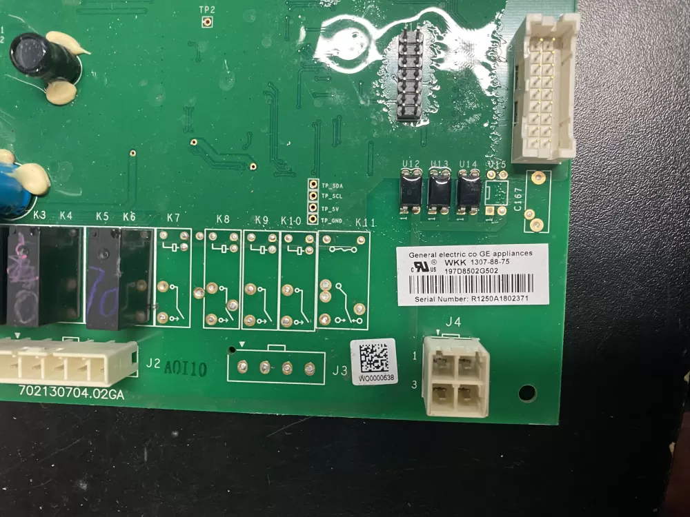 GE 197D8502G502 EBX1425P001 Refrigerator Control Board AZ7098 | BK583