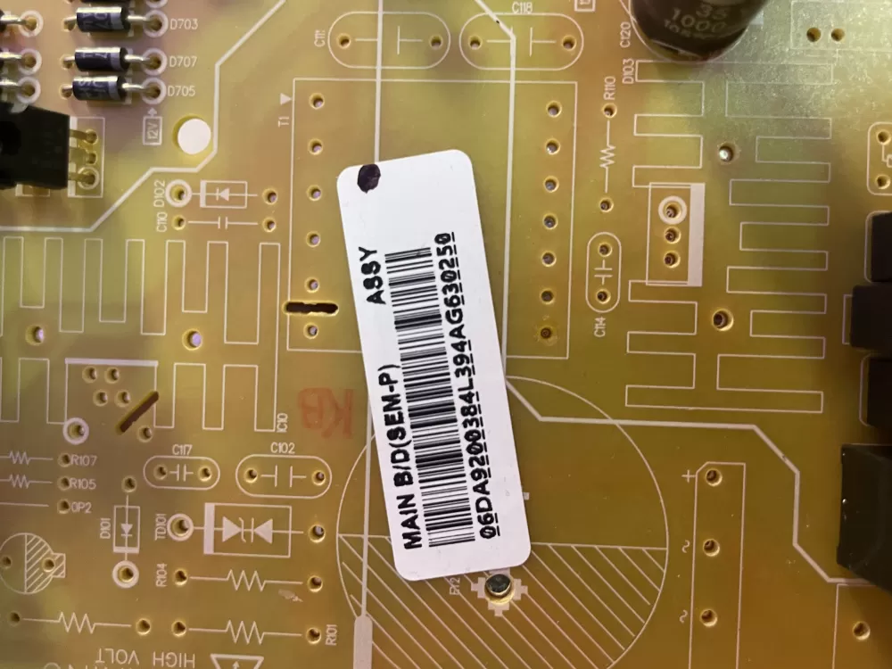 Samsung DA92 00384L DA9200384L Refrigerator Control Board AZ195836 | Wm1091