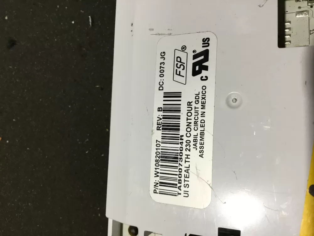 Whirlpool W10820107 Refrigerator Control Board Dispenser AZ86151 | NR1545