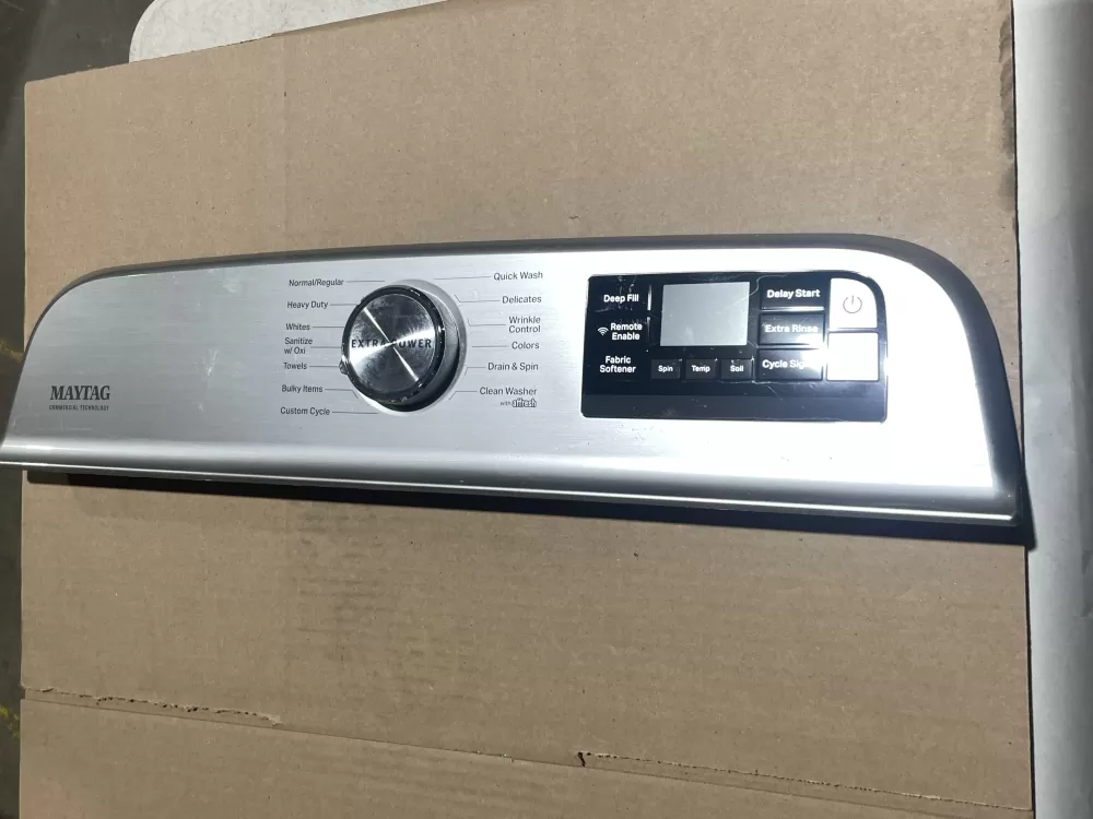 Maytag W11130433 Washer Control Board Touchpad Panel User Interface