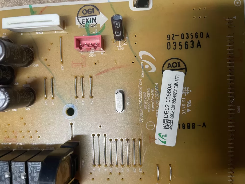 Samsung DE92-03560A Microwave Control Board AZ6539 | KM1586