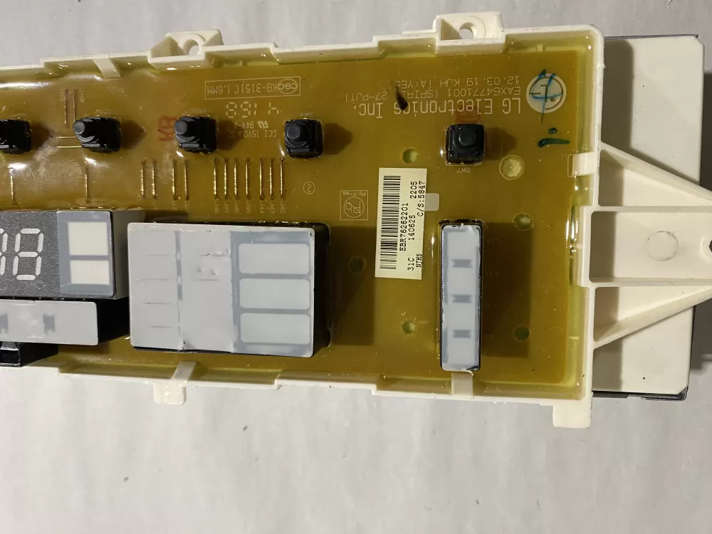 LG EBR76262201 EBR75446006 Washer Control Board AZ193007 | BKV883
