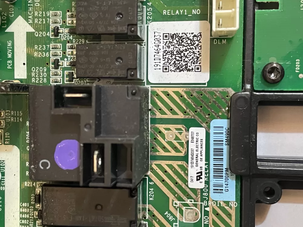 GE 191D7821G003 Wb27x25692 Control Board AZ194323 | KMV175