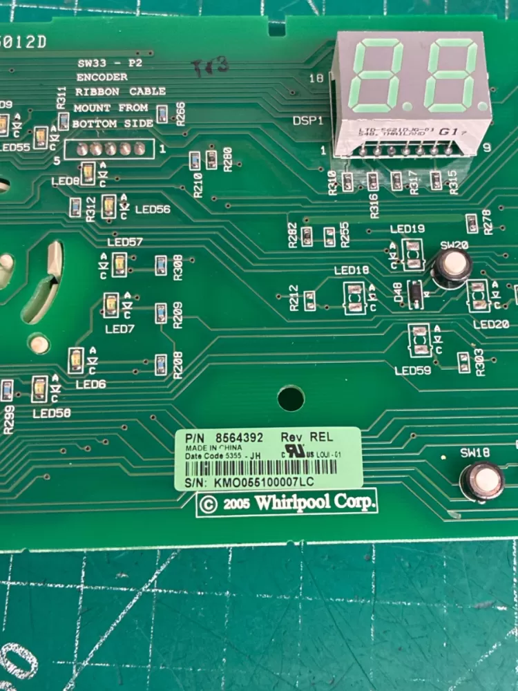 8564392 Kenmore Washer Board - Control