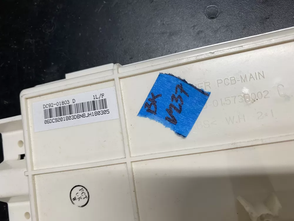 Samsung DC92 01803D DC9201803D Washer Control Board AZ17702 | BKV237