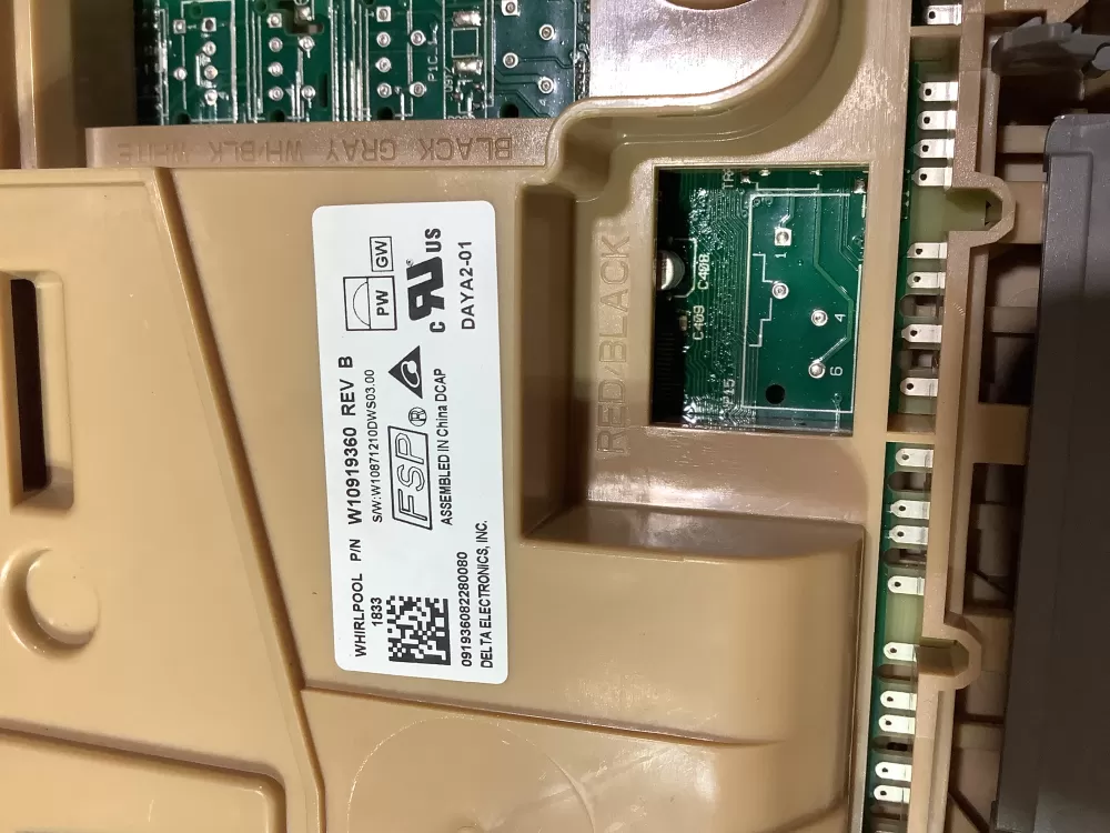 Whirlpool W10919360 W11087226 Dishwasher Control Board AZ144702 | ZCV457