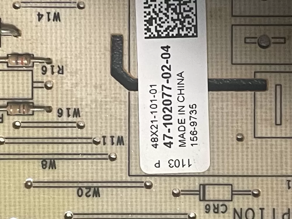Rheem Air Handler Control Board 47-102077-02-04 156-9735 AZ18220 | WM1281