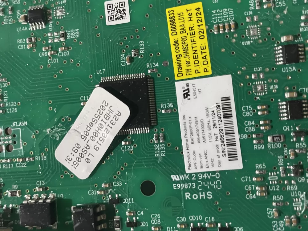 Frigidaire A05174903 D0098833 Refrigerator Control Board AZ191072 | Wm703