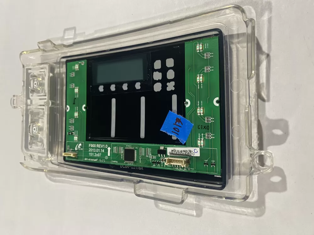 Samsung Washer Control Inlay DC93-00376D DC64-03116B AZ185000 | BK1017