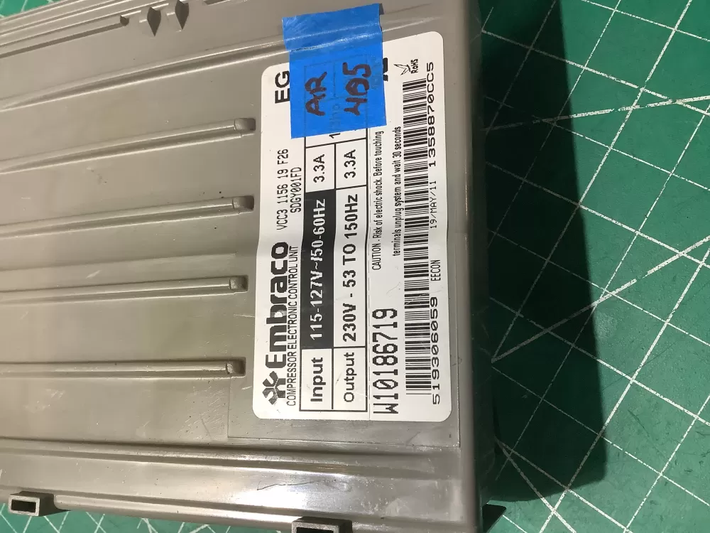 Whirlpool W1089391 Refrigerator Compressor Inverter Control AZ194989 | AR405