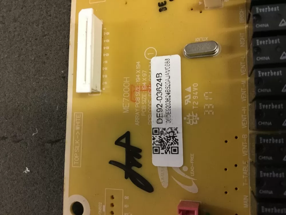 Samsung DE92-03624B DE41-00447A Microwave Main Control Board AZ93965 | NR26