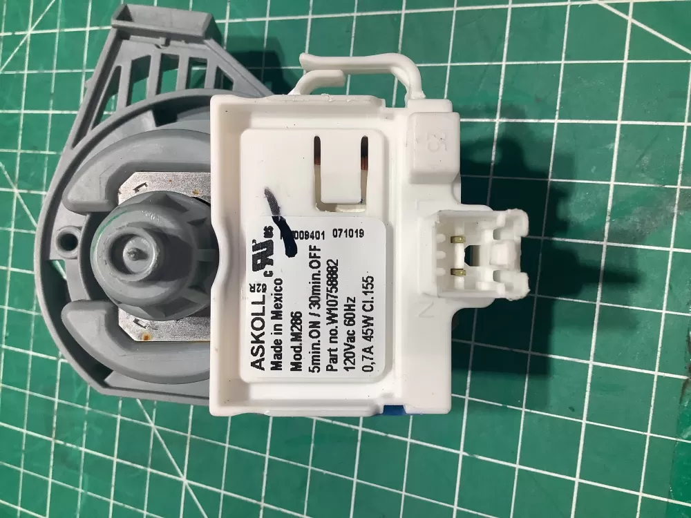 Kitchen Aid W10724438 W10758882 W10914557 Dishwasher Kitchen Aid Drain Pump