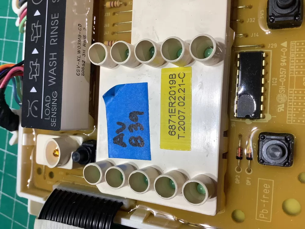 LG 6870EC9230A 6871ER2019B Washer Control Board AZ186463 | AV839