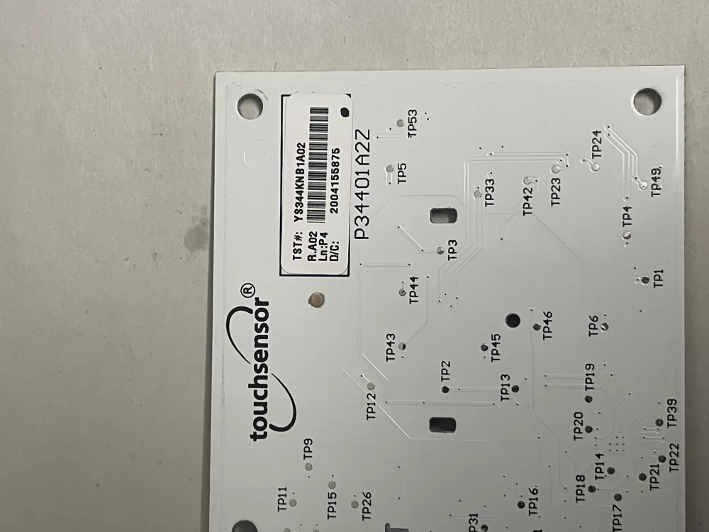 Whirlpool Washer YS344KNB1A02 P34401A2Z LED Touch Sensor AZ207233 | KM2590