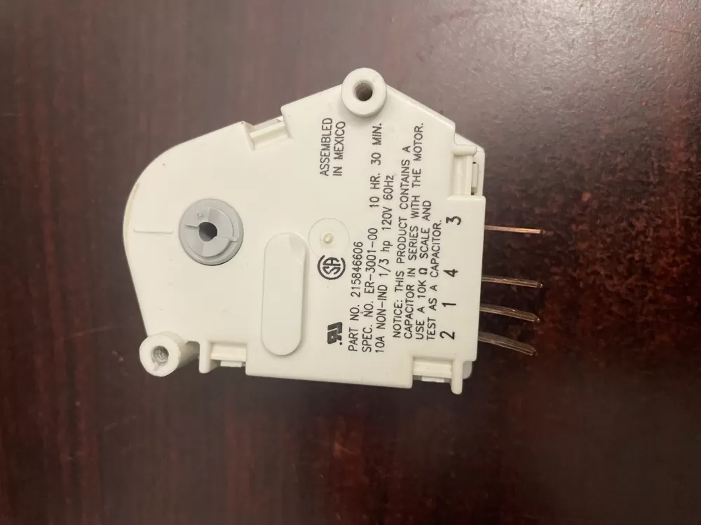 Frigidaire Kenmore AP2111929 12762 215846602 00624728 00626234 00628510 00628518 0628510 08000559 08006054 08006992 08016919 08950148 215267800 215846605 215846606 240371001 241621501 3001671 3001701 3015909 3203657 4013391050 5300187484 5300628518 5301090474 5303203657 5303211155 5303211680 5303270622 5303275811 5303321133 5303321915 5304457327 5308006054 5308006992 624728 626234 628510 628518 8000559 8006054 8016919 8950148 C000062797 C62797 D007004112 DG187005 F000111695 G000187484 G172706 G174820 G186580 G187005 G187484 M1090167 M1090474 N8000559 R000900241 R000900764 R900241 PS423801 Refrigerator Defrost Timer