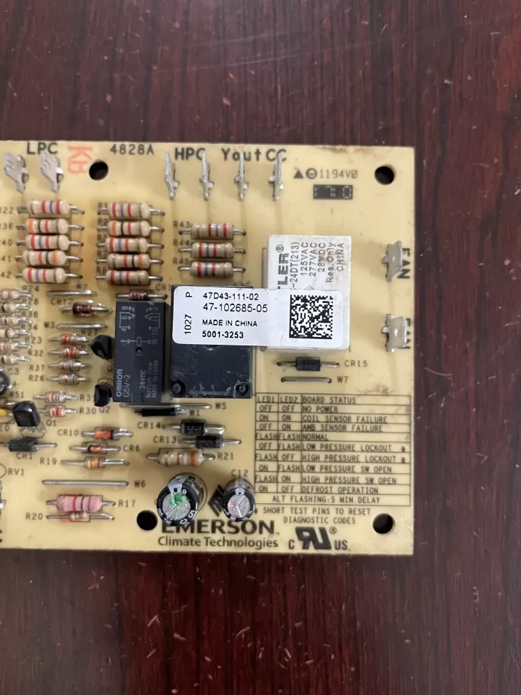 Emerson 47 102685 05 47d43 111 02  d43 Control Board  AZ80056 | KM1935