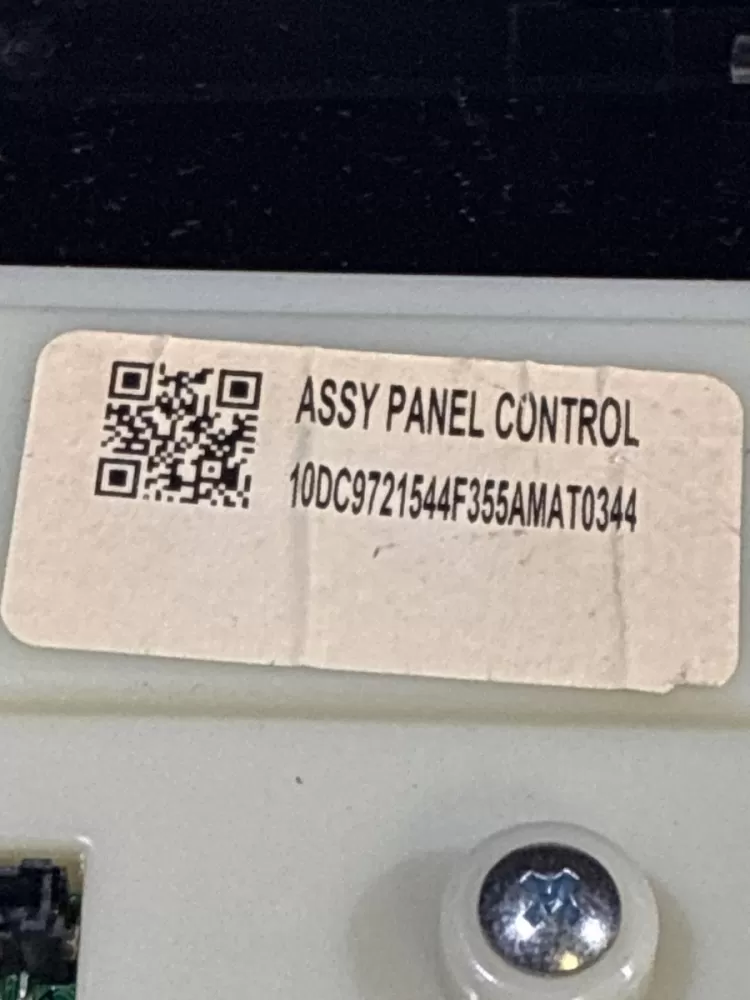 DC97-21544F Samsung Washer Control Panel A2