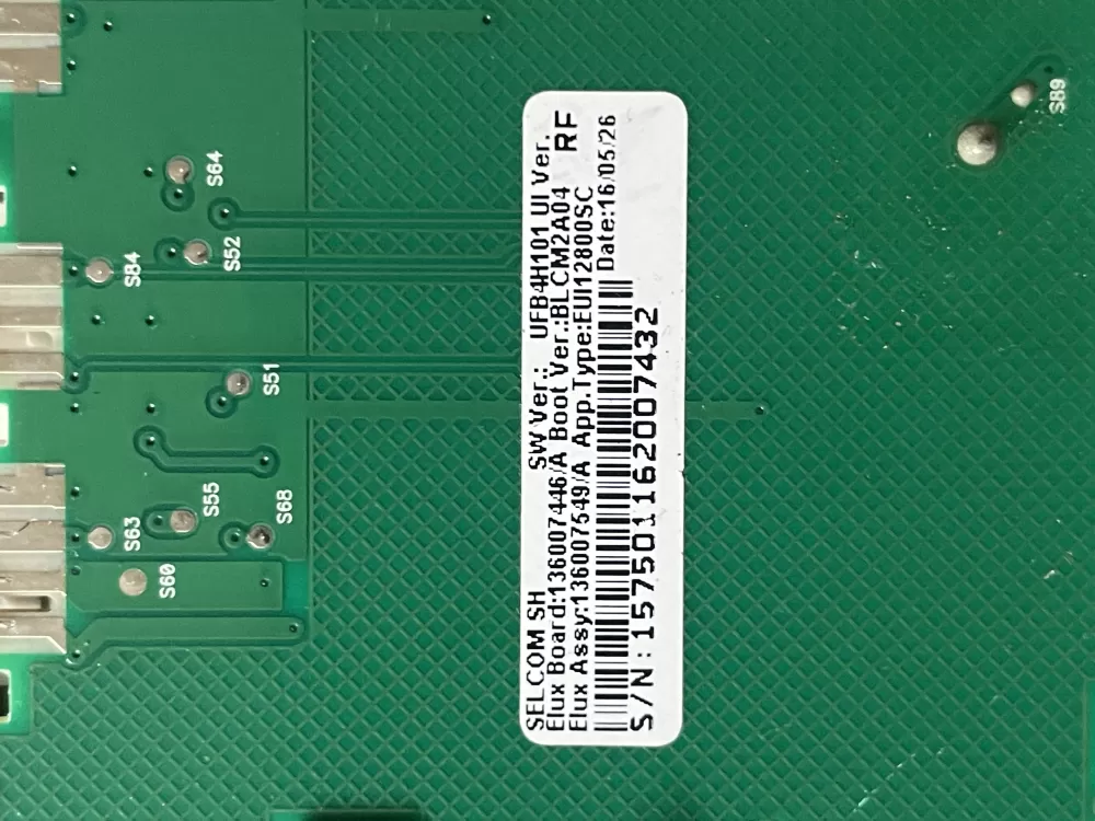  Electrolux Washer UI Display Control Board AZ41522 | Wm1721