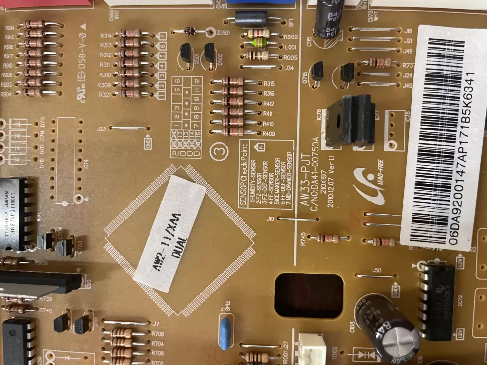 Samsung DA92 00147A DA41 00750A Refrigerator Control Board AZ40062 | KM1542