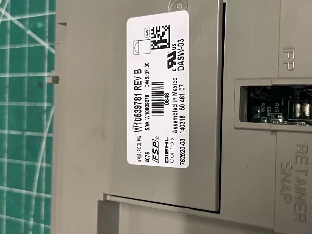 Whirlpool W10539781 W10597042 Dishwasher Control Board AZ203211 | Wm2247