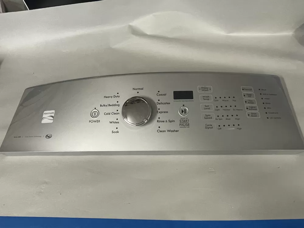 Kenmore W10643917 Washer Touchpad Panel (scrathces) AZ226211 | Wmv297