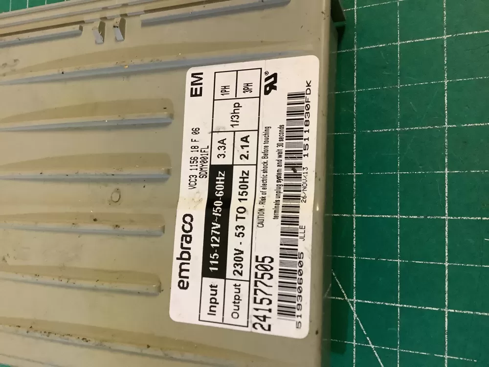 Refrigerator Inverter Board VCC3 1156 QA F 06 241577505 AZ198961 | NR2754