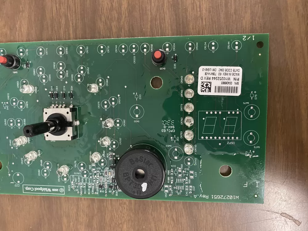 Whirlpool W10252244 Dryer Control Board AZ29742 | BK275