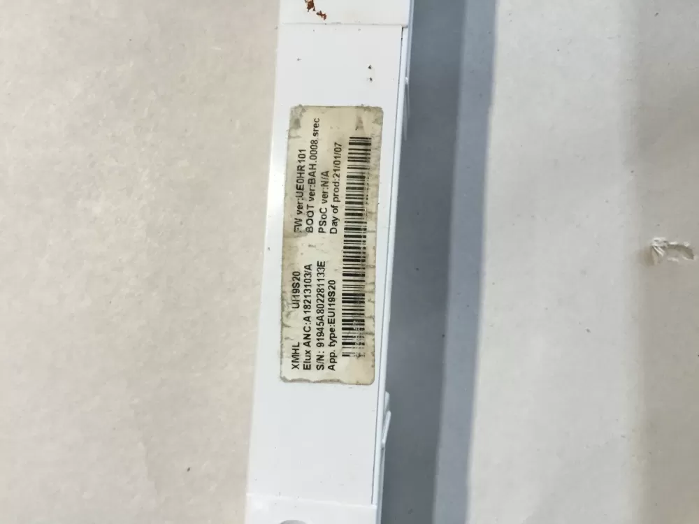 Frigidaire A18213103 Dishwasher Control Board User Interface AZ148558 | BG1930