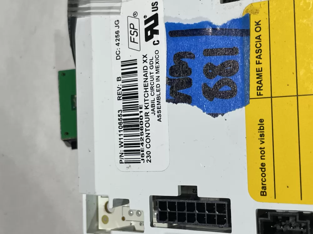 KitchenAid PS12711953 Refrigerator Control Board Dispenser AZ152236 | Wm881