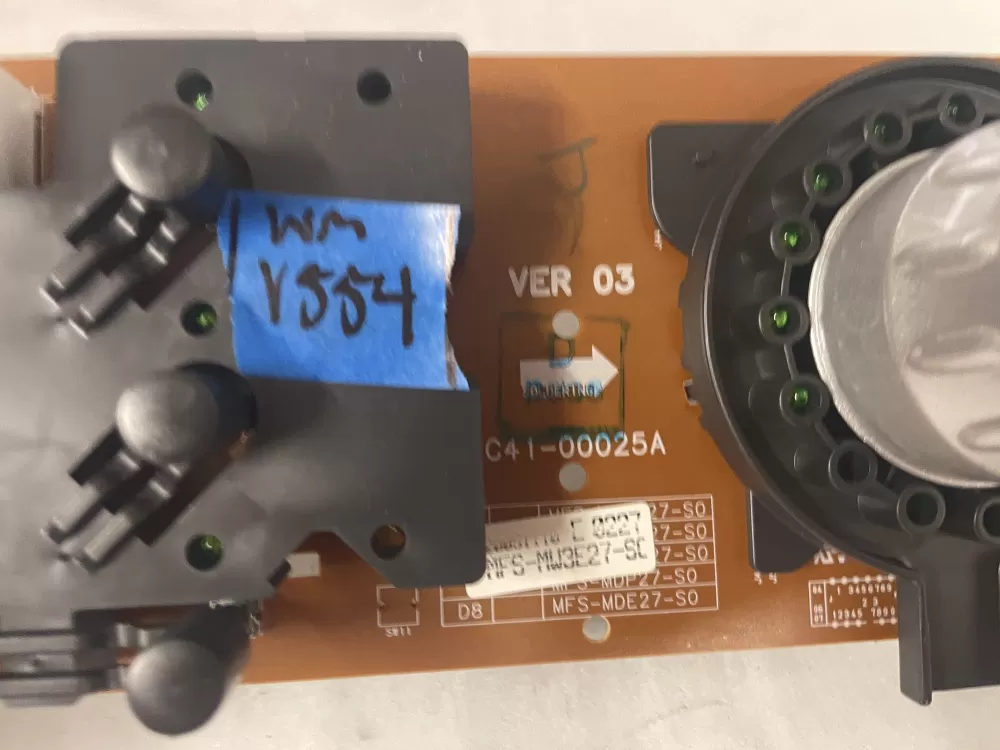 Maytag DC41-00025A DC41-00026A Dryer UI Control Board AZ218229 | Wmv554