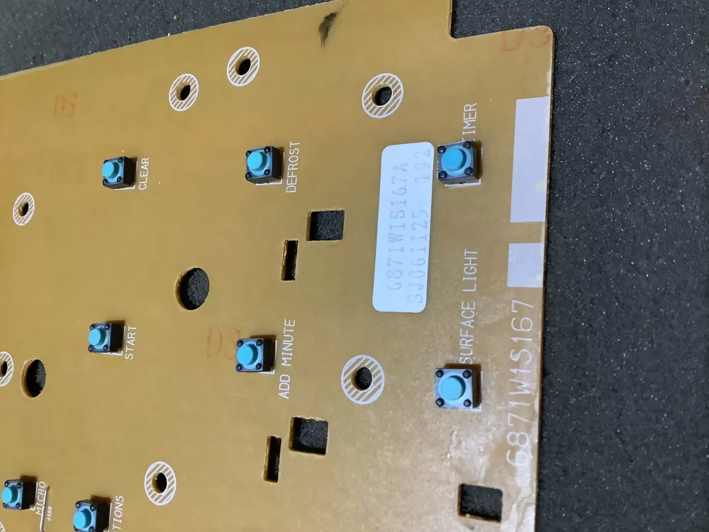 LG Microwave Control board 6871W1S167A AZ126260 | NR2274