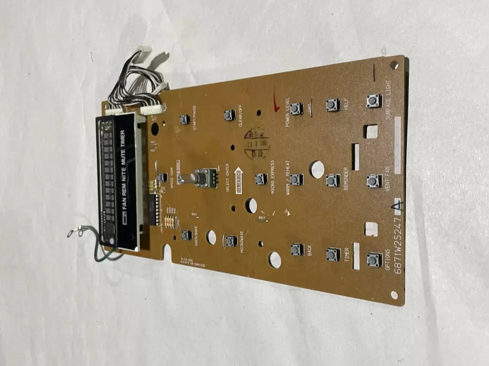 GE 6871W2S247A  6870W2A247A Microwave Control Board