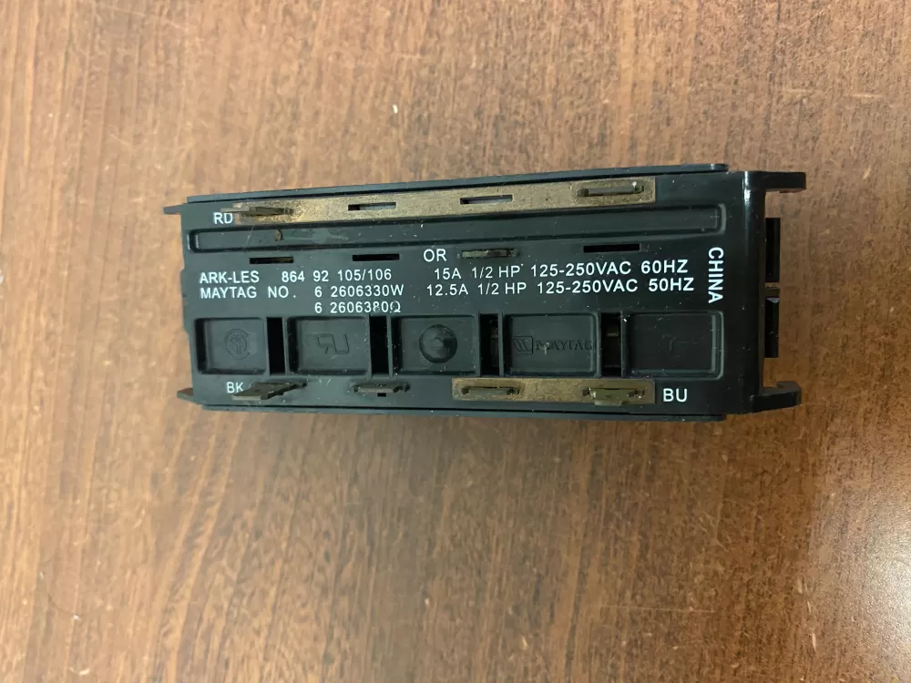 Maytag 6 2606330W Washer Push Button Selector Switch AZ60778 | BK2063